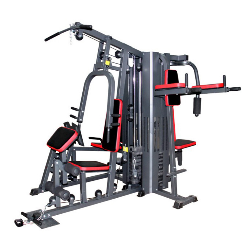Muzikin Five person station comprehensive trainer combination trainer strength trainer household unit fitness equipment.