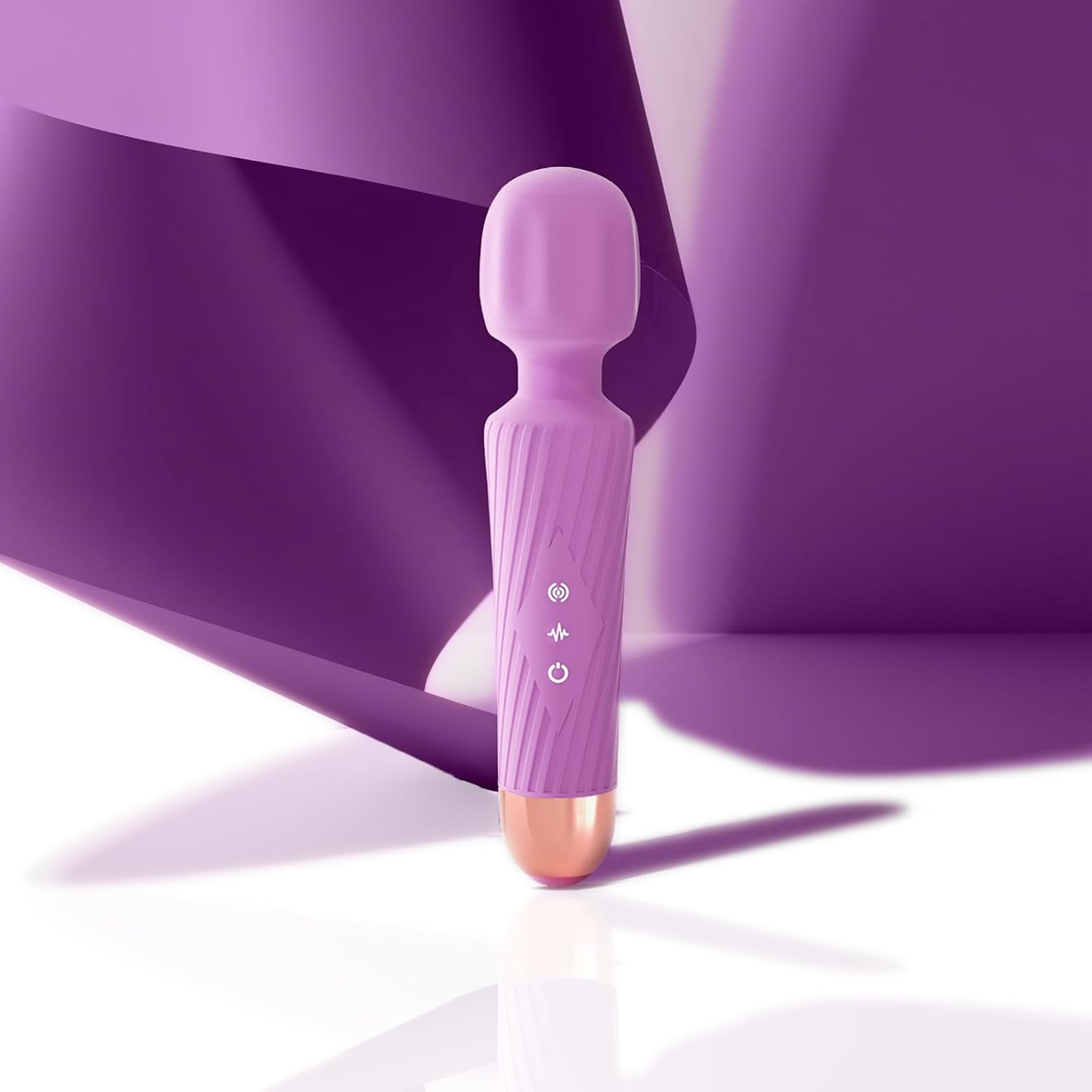 The Upgraded 3-in-1 Personal Massager – 3H Powerful Vibration, Quiet & Waterproof – 20 Modes 8 Speeds Muscle Therapy Stick for Deep Tissue, Sports Recovery, Cordless & Travel Friendly (Purple)