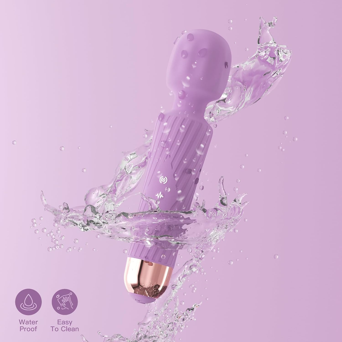 The Upgraded 3-in-1 Personal Massager – 3H Powerful Vibration, Quiet & Waterproof – 20 Modes 8 Speeds Muscle Therapy Stick for Deep Tissue, Sports Recovery, Cordless & Travel Friendly (Purple)