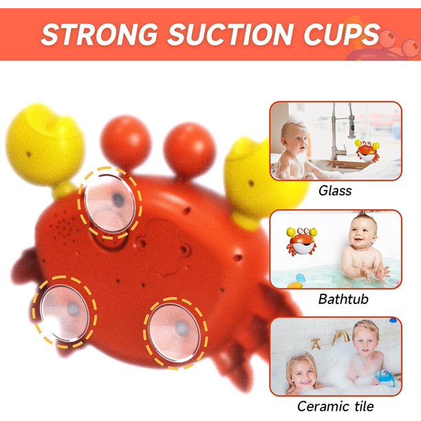 Blue Mars Crawling Crab Baby Toy with Music and LED Lights, Baby Crab Walking Toy, Interactive Dancing Toy Crab