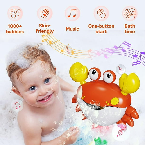 Blue Mars Crawling Crab Baby Toy with Music and LED Lights, Baby Crab Walking Toy, Interactive Dancing Toy Crab