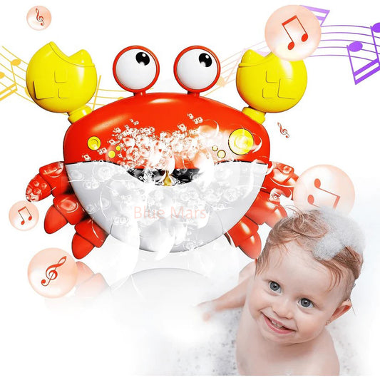 Blue Mars Crawling Crab Baby Toy with Music and LED Lights, Baby Crab Walking Toy, Interactive Dancing Toy Crab