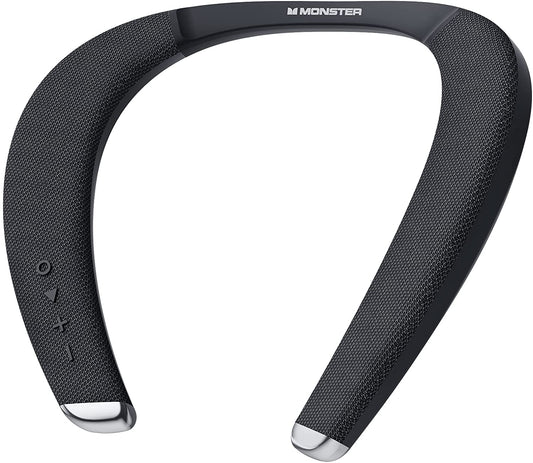 Monster Boomerang Petite Neckband Bluetooth Speakers, Lightweight Wearable, True 3D Stereo Sound Around The Neck Speaker, IPX5 Waterproof, Suitable for cycling, hiking, traveling