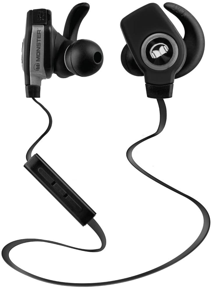 Monster Isport Superslim Bluetooth Wireless in-Ear Headphones - Black, Model:MH ISRT WLS IE BK BT WW