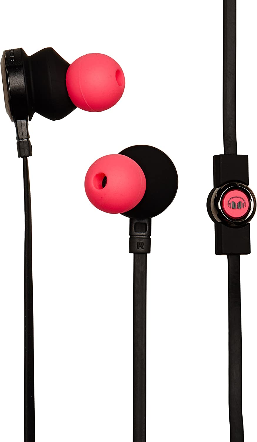 Monster Clarity HD High Definition In-Ear Headphones with Control Talk In-Line Controls Flat Tangle-Resistant Cables and Right-Angle Connector