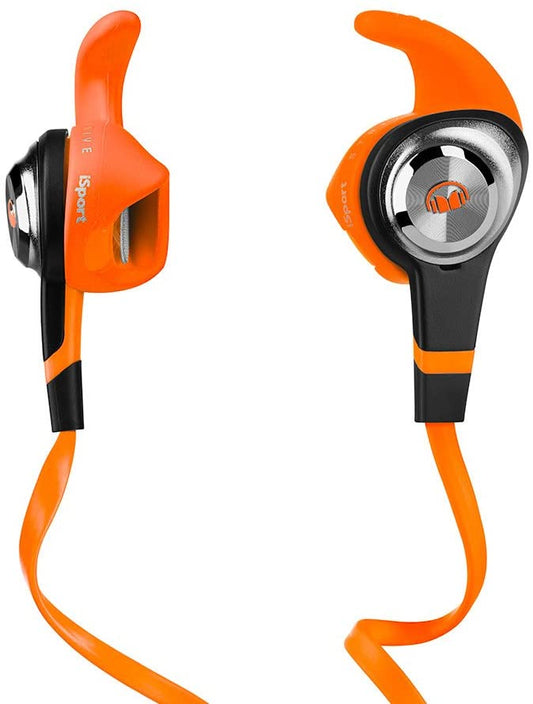 Monster iSport Strive In-Ear Headphones Orange 3 Button