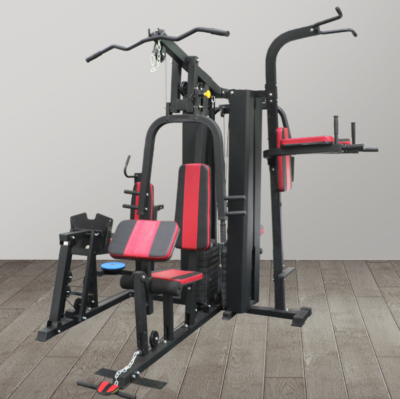 Muzikin Five person station comprehensive trainer combination trainer strength trainer household unit fitness equipment.
