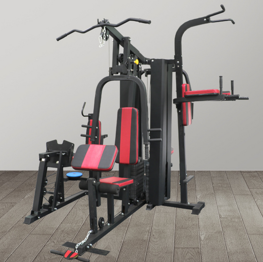 Muzikin Five person station comprehensive trainer combination trainer strength trainer household unit fitness equipment.
