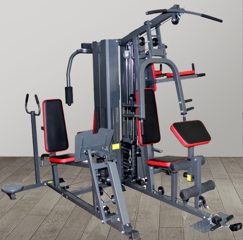 Muzikin Five person station comprehensive trainer combination trainer strength trainer household unit fitness equipment.