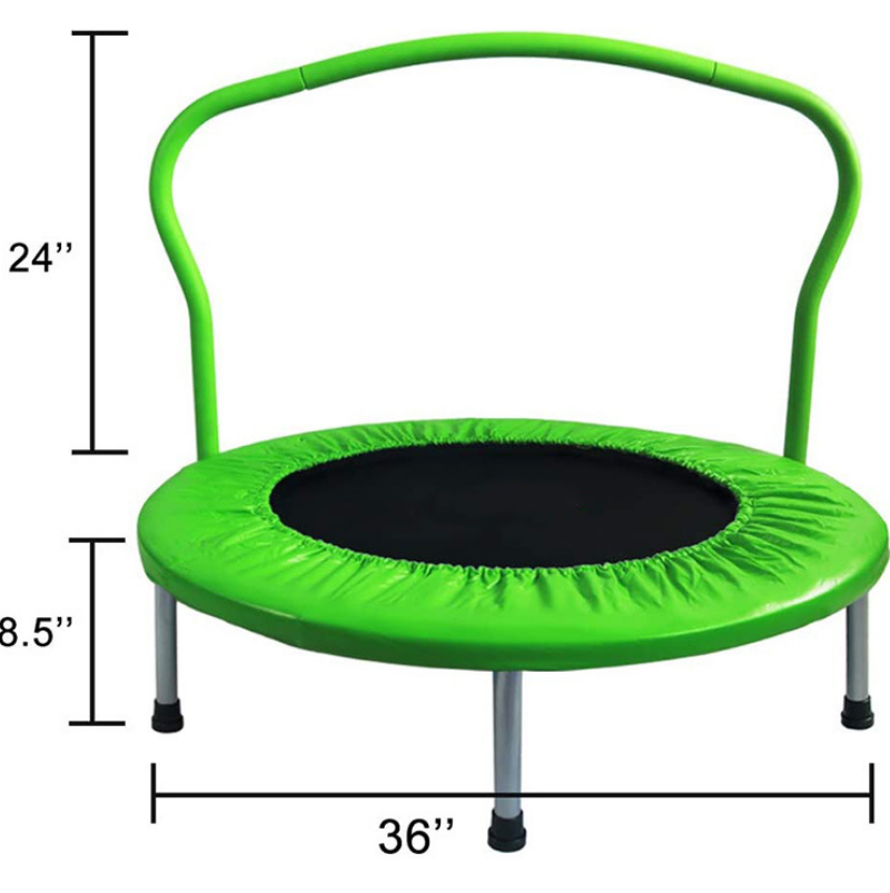 Muzikin Cross border children's household trampoline, adult exercise, fitness, bouncing bed, circular indoor sports, folding trampoline wholesale