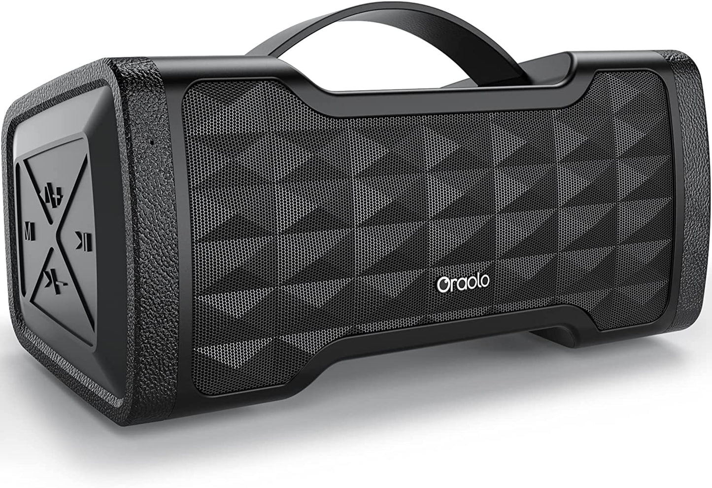 Loud Bluetooth Speaker - Oraolo M91 24W Wireless Portable Large Speaker Stereo Sound, IPX5 Waterproof, Support TF Card/AUX, Built-in Mic for Home Party Outdoor Beach