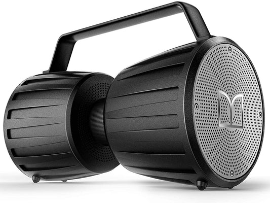 Monster Adventurer Force Bluetooth Speaker IPX7 Waterproof Speaker 5.0 with Microphone Input, 40W Portable Bluetooth Speakers with 40H Playtime for Indoor Outdoor Party, Black