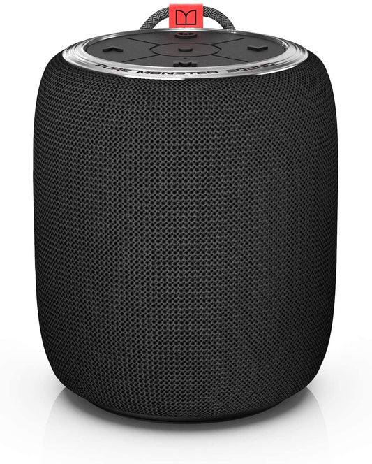 Monster S110 Bluetooth Speaker, Portable Bluetooth Speakers 5.0 with True Wireless Stereo Pairing for Louder Stereo Sound, Built-in Mic, Portable Wireless Speaker for Home or Indoor
